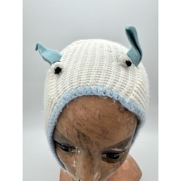 Quiltex Winter Snowsuit Blue Fur Colla VTG 6 Month Retro Jumpsuit W Handmade Hat - Picture 12 of 13